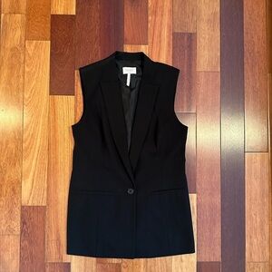 Laundry | Lined classic sleeveless classic black blazer size 6 / med